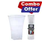 Lillian Plastic Flared Clear Tumbler Square Shot Glass Cup For Party 2 Oz New. Price: $15.73.