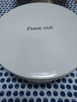 11" Reversible Cake Stand & Chip Dip Platter - Elegant White Design Mud Pie Used. Price: $42.00.