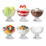 Kmwares 5OZ Glass Dessert Bowls Set Of 6, Footed Tulip Ice Cream 5, Clear New. Price: $33.99.