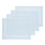 Solino Home 100% Pure Linen Placemats 14 X 19" For Fall - Classic Hemstitch New. Price: $51.99.