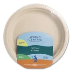 World Centric PLRTSCU9 9" Dia Fiber Plates - Natural (20/PK) New. Price: $13.85.