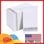 Soft Silver-trimmed Disposable Napkins 200 Count For Stylish Entertaining New. Price: $35.99.