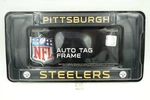 Pittsburgh Steelers Nfl Officially Licensed Black Auto Plate Frame New. Price: $17.95.