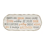 Mud Pie Stoneware Halloween Everything Plate, 9" X 4" Wide, Orange. Price: $28.12.