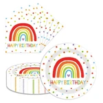 Ldfdrt 40 Pcs Happy Birthday Party Dinner Dessert 9INCH&6.5INCH, Colorful New. Price: $14.43.