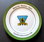 Vtg - Motorola Western Open China Plate Cog Hill Golf & Country Club Cc Used. Price: $85.00.