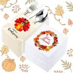 100 Pcs Thanksgiving Napkins 20 Utensil X Inches New. Price: $21.04.