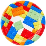 Unique Party Bold Bright Building Blocks Birthday Round Dessert Plates 7 Vibrant New. Price: $12.27.