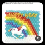 Amscan Air Filled Latex & Foil Balloon Kit, 260 Pcs- Backdrop! New. Price: $10.00.