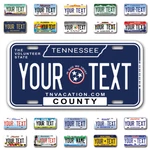 Custom State License Plates With Personalized Text Car 12X6- Moto 7X4 Bike 6X3 New. Price: $14.99.