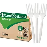 Biocean 100% Compostable No Plastic Knives Forks Spoons Plast... New. Price: $31.78.