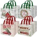 Whaline Christmas Non-woven Bags 8 Rustic Count (pack Of 1), Green Red New. Price: $28.63.
