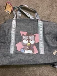Sanrio Hello Kitty Badtz Maru And Friend Travel Duffel Tote Bag Grey Silver New. Price: $59.99.