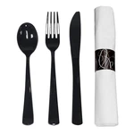 Party Essentials Supplies Wrapped Silverware Set Disposable, Pre Rolled... New. Price: $34.00.
