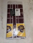 1 54 X 96 Inch Washington Commanders Nfl Pro Football Plastic Table Cover, New. Price: $12.00.