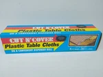 Vintage Cut Cover Plastic Table Cloth 4FT X 30FT Picnic Classic Red White New. Price: $19.95.