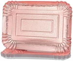 10 Pcs Rose Gold Rectangle Trays, Heavy Duty Disposable Paper Cardboard For P... New. Price: $22.68.