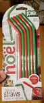 Joie Msc Noel 6PC Silicone Straws W/ Cleaning Brush Eco-friendly, Hand New. Price: $8.99.