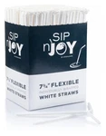 Crystalware Bulk Pack Of 380 Flexible Plastic Drinking Straws - 1 Box, White New. Price: $17.84.