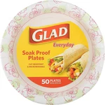 Disposable Paper Plates, 8.5" Round Soak Proof, Cut Microwaveable Heavy New. Price: $21.99.