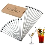 Cocktail Martini Stirrers Toothpicks (24 Pack / & 8 Inch, Silver New. Price: $23.55.