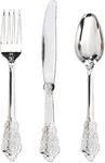 Wdf 360 Pieces Plastic Silverware- Disposable Baroque New. Price: $59.29.