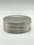 New Match Pewter Cosi Tabellini Round Bread PLATE......6". Price: $95.00.