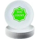 Spa Stix 6" Disposable Uncoated Paper Plate - Pack Of 300 Count. White ... New. Price: $21.11.