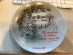 Winterscene Series Iii Porcelain Plate Designed By Robert Laessig, 1977, Like Used. Price: $31.99.