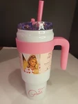 Paris Hilton Insulated Pink And Iridescent Tumbler + Lid & Straw 40OZ. New. Price: $38.00.
