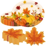 Fall Party Decorations Plates And Napkins, 100 Pcs Autumn I... New. Price: $25.27.