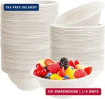 100 Pack 8 Oz Disposable Paper Bowls,compostable Bagasse Bowls,small Bio New. Price: $17.73.