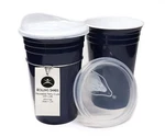 Rolling Sands Reusable Bpa-free 16 Ounce Navy Blue Party Cups With Lids 2 P... New. Price: $23.70.