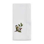 Saro Lifestyle Embroidered Bluebird Table Napkins - 20" Square Set Of 4 New. Price: $17.99.