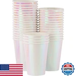 Juvale Mermaid Cups - 36 Count 12 Oz Iridescent Foil Paper Compostable New. Price: $33.22.