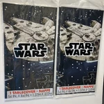 Set Of 2 Unique Star Wars Disney Black Plastic Tablecover Tablecloth 54 X 84 New. Price: $7.99.