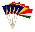 100 Pcs Seychelles Toothpick Flags Mini Small Cupcake New. Price: $13.57.