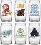 Star Wars Retro Vintage Collection 16.9OZ Glass Tumblers - Featuring Darth Vader New. Price: $71.99.