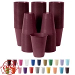 Exquisite Burgundy Plastic Cups 12OZ Disposable 50 Pack New. Price: $27.99.