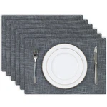 Kevin Textile Burlap Linen Placemats Set Of 6 Heat Resistant Dining Table New. Price: $35.23.