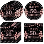 40PCS 50TH Birthday Decorations For Women Vintage Black Rose Gold 1976 Yea... New. Price: $15.64.