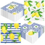 Lemon Cocktail Napkins 40PCS Capri Tiles Blue Yellow Summer Birthday Decor New. Price: $16.61.