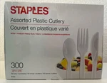 300 Plastic Assorted White Medium-heavyduty- Cutlery Set-disposable-bulk New. Price: $32.99.