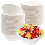 100 Pack 8 Oz Disposable Paper Bowls,compostable Bagasse Bowls,small Biodegradab New. Price: $16.48.