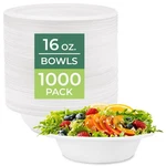 Freshware Paper Bowls - Disposable 16 Oz. Soup Bowl, 1000 Pack Biodegradable Sug New. Price: $176.76.