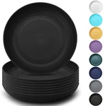 Kyraton Large Deep Plastic 8 Pieces, 9 Inch Dinner Plates, Unbreakable New. Price: $27.55.