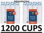Pack - Printed Paper Bath Cold (3 Oz 600 Ct.) Total 1200 Cups New. Price: $35.77.