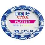 10" X 12.5" Disposable Paper Platters, 25 Count Strong & Reliable Serving New. Price: $12.25.