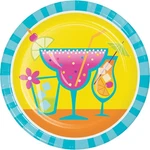 Cocktail Fun Summer Luau Tropical Drinks Theme Party 7" Paper Dessert Plates New. Price: $10.99.
