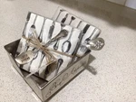 Mud Pie 2 Pc Cocktail Napkin Sets W/ Spreader & Bon Appetit Holder New. Price: $15.00.